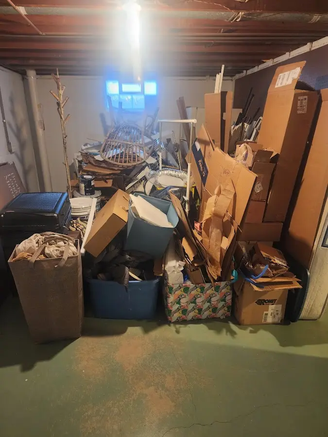 Roll-off dumpster container at job site for Construction Dumpster Rental in Forks